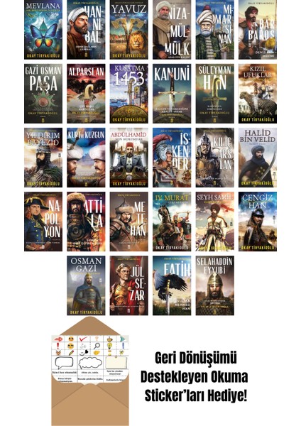 Okay Tiryakioğlu 28 Kitap Seti + Okuma Sticker'ları