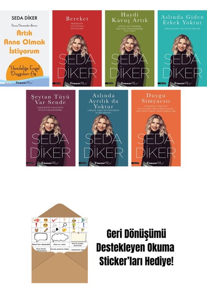 Seda Diker 7 Kitap Seti + Okuma Sticker'ları