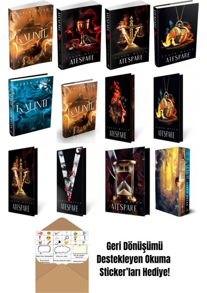 Ceren Melek 12 Kitap Seti + Okuma Sticker'ları