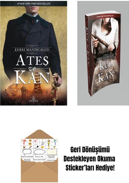 Kerri Maniscalco 2 Kitap Seti + Okuma Sticker'ları