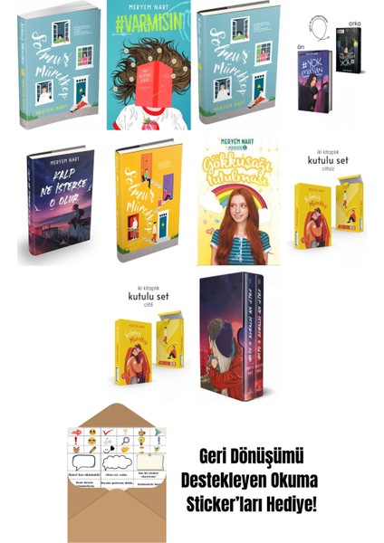 Meryem Nart 10 Kitap Seti + Okuma Sticker'ları