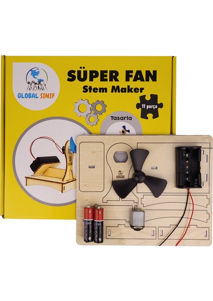 Stem Maker Süper Fan Projesi - Bilim Deney Kiti - Elektronik Proje Seti