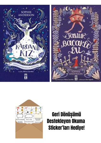 Sophie Anderson 2 Kitap Seti + Okuma Sticker'ları