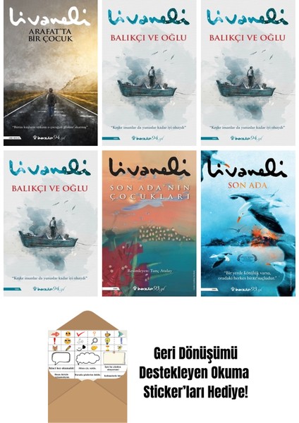 6 Kitap Seti + Okuma Sticker'ları - Zülfü Livaneli