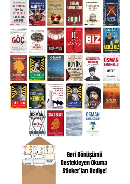 Osman Pamukoğlu 28 Kitap Seti + Okuma Sticker'ları