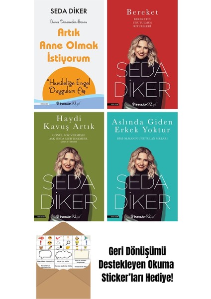 Seda Diker 4 Kitap Seti + Okuma Sticker'ları