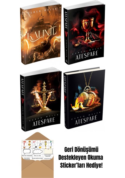 Ceren Melek 4 Kitap Seti + Okuma Sticker'ları