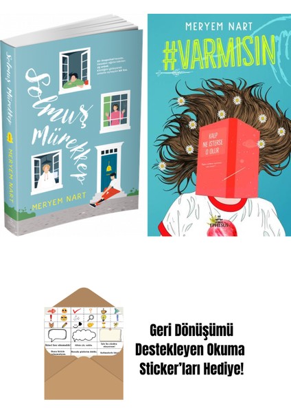 Meryem Nart 2 Kitap Seti + Okuma Sticker'ları