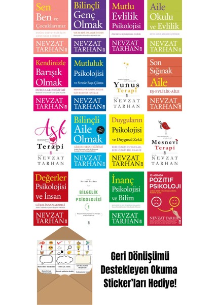 Nevzat Tarhan 16 Kitap Seti + Okuma Sticker'ları