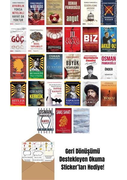 Osman Pamukoğlu 27 Kitap Seti + Okuma Sticker'ları