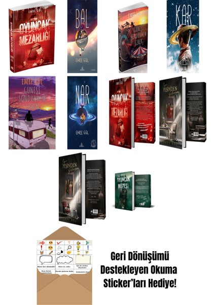Emre Gül 10 Kitap Seti + Okuma Sticker'ları