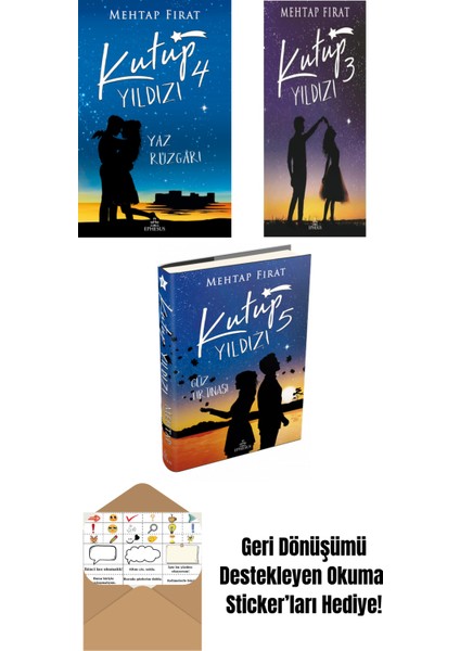 Mehtap Fırat 3 Kitap Seti + Okuma Sticker'ları