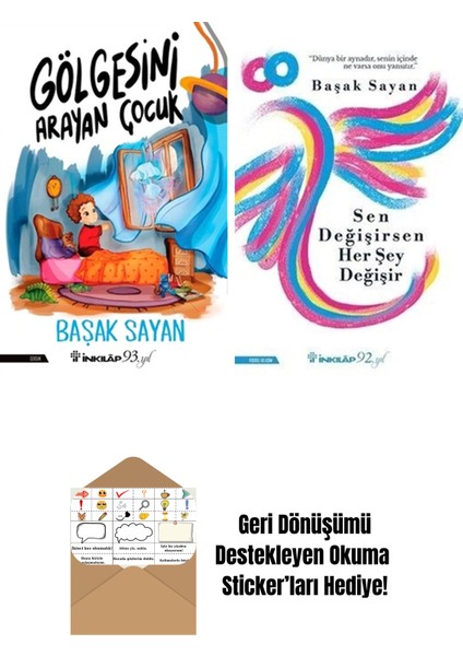 Başak Sayan 2 Kitap Seti + Okuma Sticker'ları