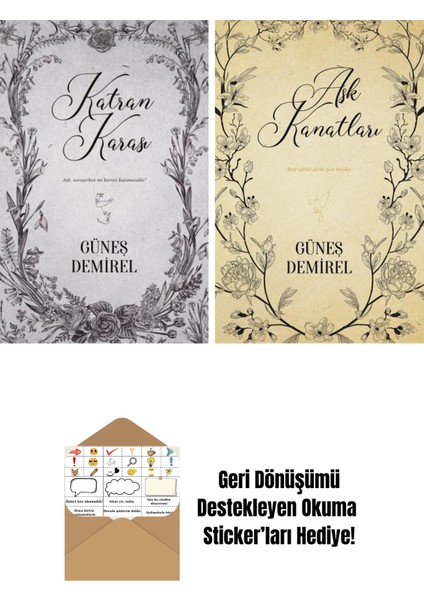Güneş Demirel 2 Kitap Seti + Okuma Sticker'ları
