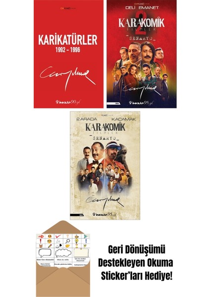 Cem Yılmaz Budan 3 Kitap Seti + Okuma Sticker'ları