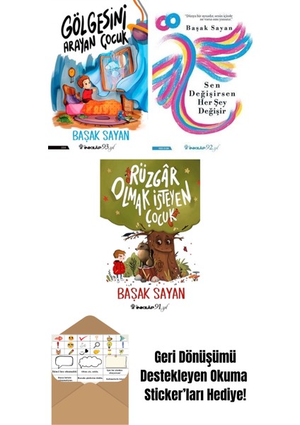 Başak Sayan 3 Kitap Seti + Okuma Sticker'ları