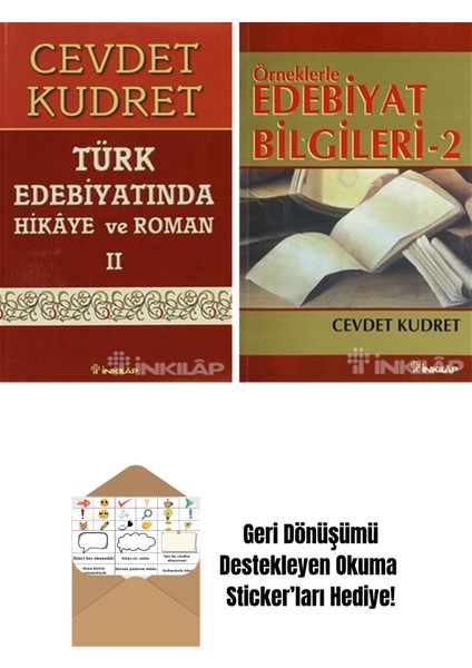 Cevdet Kudret 2 Kitap Seti + Okuma Sticker'ları