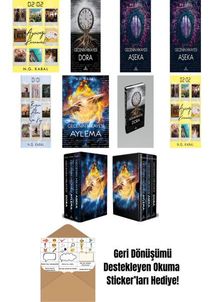 N. G. Kabal 10 Kitap Seti + Okuma Sticker'ları