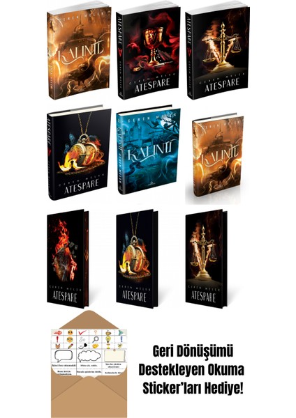 Ceren Melek 9 Kitap Seti + Okuma Sticker'ları
