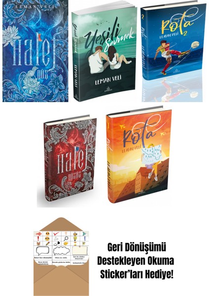 Leman Veli 5 Kitap Seti + Okuma Sticker'ları