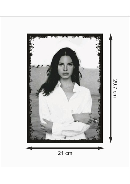 Lana Del Rey Dekoratif Retro Ahşap Poster fiyatları