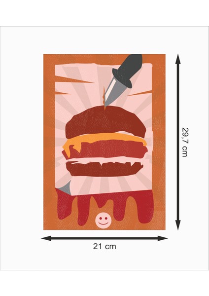 Hamburger Dekoratif Retro Ahşap Poster fiyatları