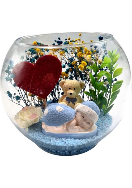 Anne Bebek Yeni Doğan Hediyelik Teraryum Hoş Geldin Bebek Hediyesi Anne Baba Hediyelik