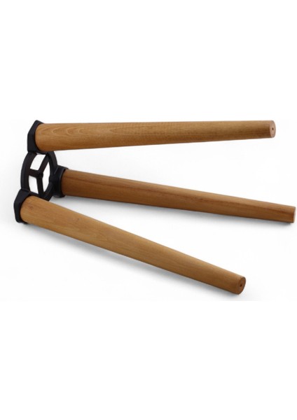 Sehpa Ayak Takımı 3'lü 35 cm Kahverengi Boyalı Doğal Ahşap Silindir Mobilya Ayağı Aksesuar Ayakları indirimleri