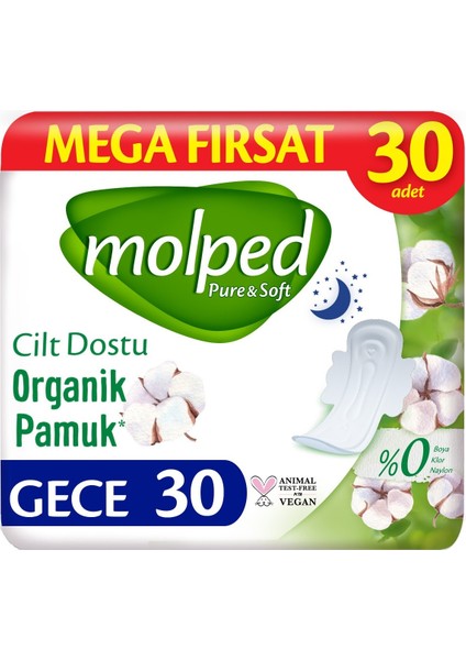 Pure&soft Hijyenik Ped Gece 270 (9pk*30) Adet Mega Pk modelleri