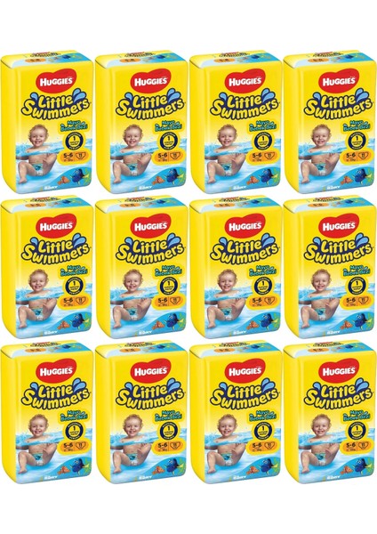 Huggıes Little Swımmers Mayo Bebek Bezi Beden:5-6 (12-18KG) 132 Adet (12PK*11)