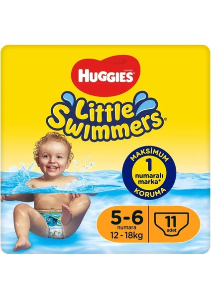 Huggıes Little Swımmers Mayo Bebek Bezi Beden:5-6 (12-18KG) 132 Adet (12PK*11) modelleri