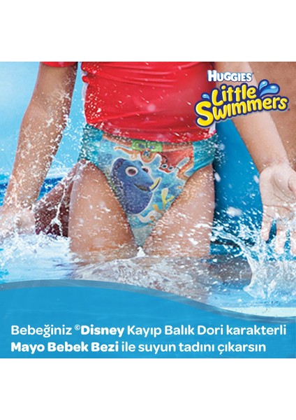 Huggıes Little Swımmers Mayo Bebek Bezi Beden:5-6 (12-18KG) 132 Adet (12PK*11) fırsatları