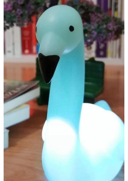 Dekoratif Işık Altında Renk Değiştiren Pilli Kuğu Gece Lambası fırsatları