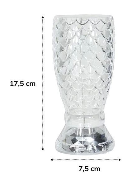 Balık Süzgeç Model USB Şarjlı Kumandalı 16FARKLI Işık Modlu Masa Üstü Kristal Akrilik LED indirimleri