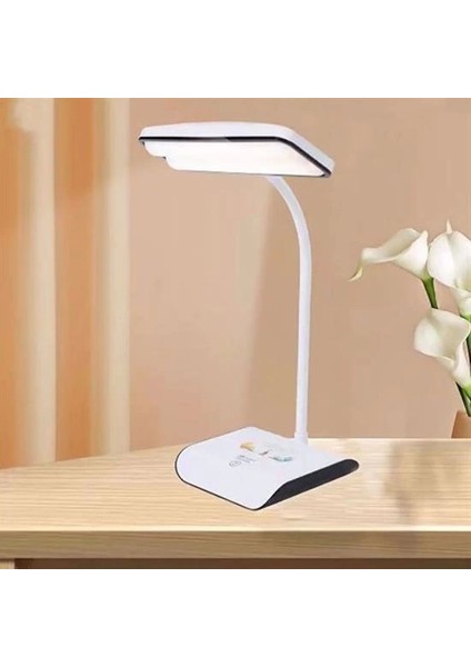 Şarjlı Oynar Esnek Başlıklı Dokunmatik 3 Farklı Modda Yanan Kaymaz Taban LED Masa Lambası fiyatları