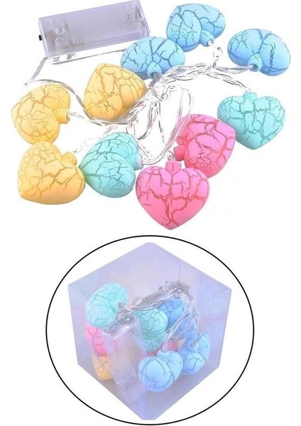 10LU Renkli Kalp Şeklinde Dekoratif Dolama LED Aydınlatması fiyatları