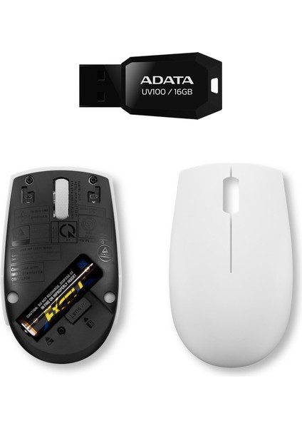 300 Kablosuz Mouse + Adata UV100 16GB USB Bellek modelleri