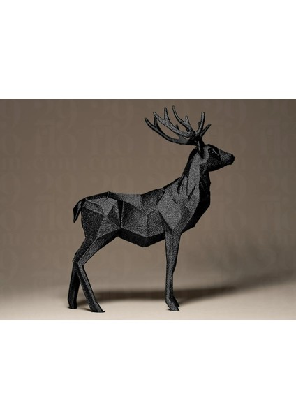 Noir Geyik - Modern Dekoratif Minimal Geyik Heykeli fiyatları