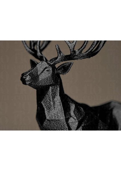 Noir Geyik - Modern Dekoratif Minimal Geyik Heykeli modelleri