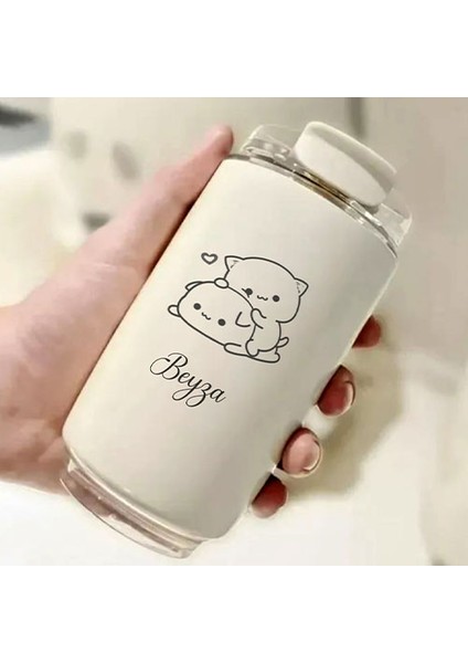 Kişiye Özel Retro Stil 240ML Vakumlu Isı Korumalı Bubu Dudu Baskılı Termos Kupa fiyatları