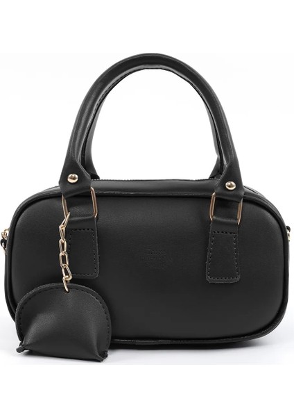 Krem-Taba/siyah/beyaz SHK238 Suni Deri El,kol ve Omuz 3'lü Çanta Seti (SHK108-SHK207-U23)