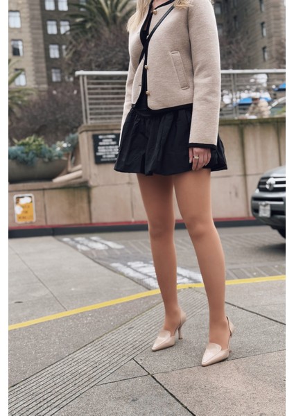 Karlo Rugan Yüksek Topuklu Stiletto Nude fiyatları