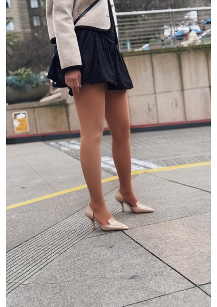 Karlo Rugan Yüksek Topuklu Stiletto Nude indirimleri