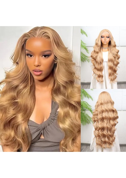 Açık Balköpüğü Ekstra Uzun Fiber Sentetik Dalgalı Tül Peruk
