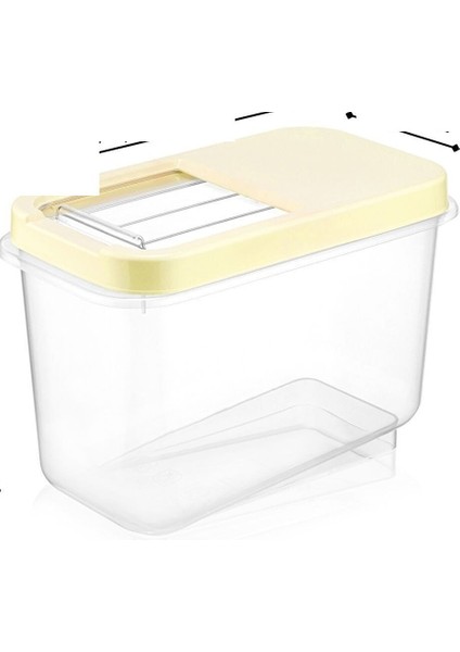 Sürgülü Kapaklı 7.5 Lt Erzak Bakliyat Un Şeker Saklama Kabı fiyatları