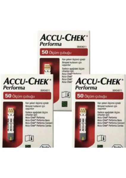 Asfstore Accu-Chek Performa Şeker Ölçüm Stripi 50'li 3 Adet