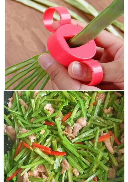 Ayarlanabilir Yeşil Fasulye Dilimleme Kesici Pratik Bamya Bakla Vs Parçalayıcı Dilimleyici fırsatları