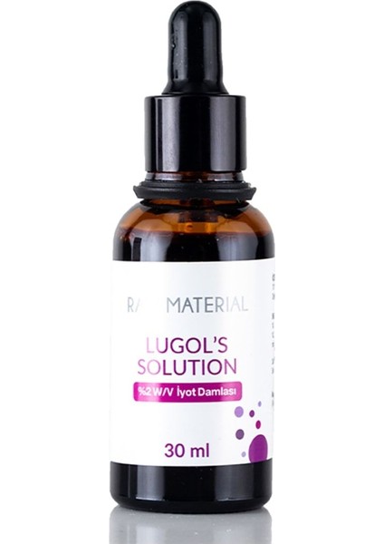 Asfstore Raw Material Lugol Çözeltisi %2'lik 30 ml modelleri