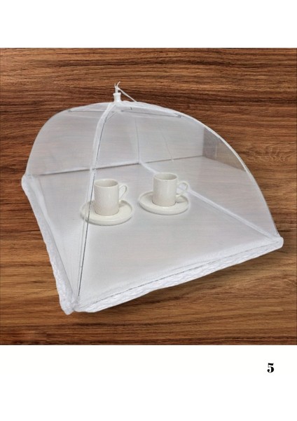 File Kumaş Yiyecek Koruma Çadırı – Pop-Up Şemsiye Kapak, Katlanabilir Böcek Geçirmez Gıda Örtüsü, Piknik, Mutfak, Balkon, Açık Hava ve Barbekü Için Şık ve Pratik Koruyucu