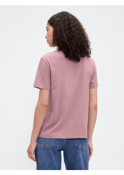 Kadın Pembe Organik Pamuk Vintagesoft Brannan Bear T-Shirt fırsatları